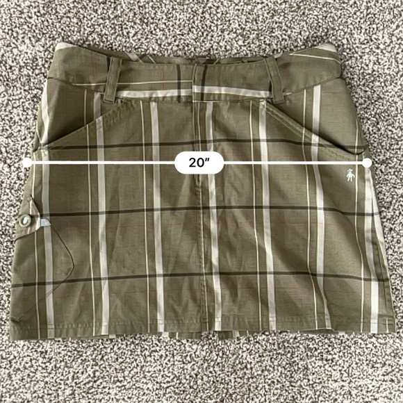 Smartwool Plaid Merino Wool Mini Skirt – Gorpcore Utility Outdoors Preppy - Picture 14 of 15